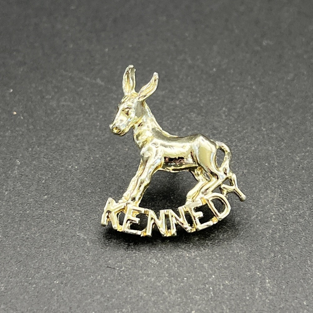 John F. Kennedy Donkey Animal Lapel Hat Pin